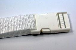 Bild von Steckschließer aus Kunststoff, Farbe: weiß, für 30mm Gurtband