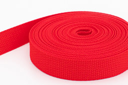 Bild von 50m PP Gurtband - 40mm breit - 1,2mm stark - rot (UV)