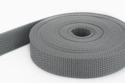 Zeige Details für 10m PP Gurtband - 30mm breit - 1,2mm stark - grau (UV) Bild von 10m PP Gurtband - 30mm breit - 1,2mm stark - grau (UV)