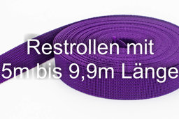 Bild von Restpostenbox 30mm breites PP-Gurtband 1,8mm stark, 25m - lila (UV)