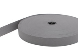 Zeige Details für 20mm breites Gummiband aus Polyester - 25m Rolle - grau Bild von 20mm breites Gummiband aus Polyester - 25m Rolle - grau
