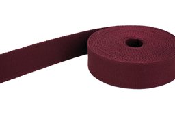 Bild von 5m Gürtelband / Taschenband - Farbe: Weinrot - 30mm breit