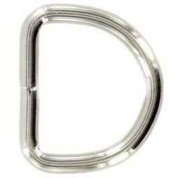 Zeige Details für 12mm D-Ringe geschweißt aus Stahl, vernickelt, 10 Stück Bild von 12mm D-Ringe geschweißt aus Stahl, vernickelt, 10 Stück