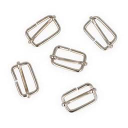 Zeige Details für Regulator / Schieber aus Stahl - 30x17x3,5mm - für 30mm Gurtband - 10 Stück Bild von Regulator / Schieber aus Stahl - 30x17x3,5mm - für 30mm Gurtband - 10 Stück