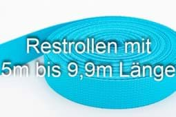 Bild von Restpostenbox 30mm breites PP-Gurtband 1,2mm stark, 25m - türkis (UV)