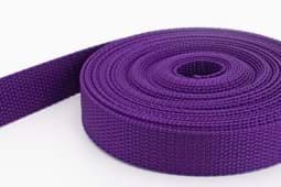 Zeige Details für 10m PP Gurtband - 20mm breit - 1,2mm stark - lila (UV) ABVERKAUF Bild von 10m PP Gurtband - 20mm breit - 1,2mm stark - lila (UV) ABVERKAUF