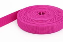 Bild von 10m PP Gurtband - 40mm breit - 1,8mm stark - Pink (UV) ABVERKAUF