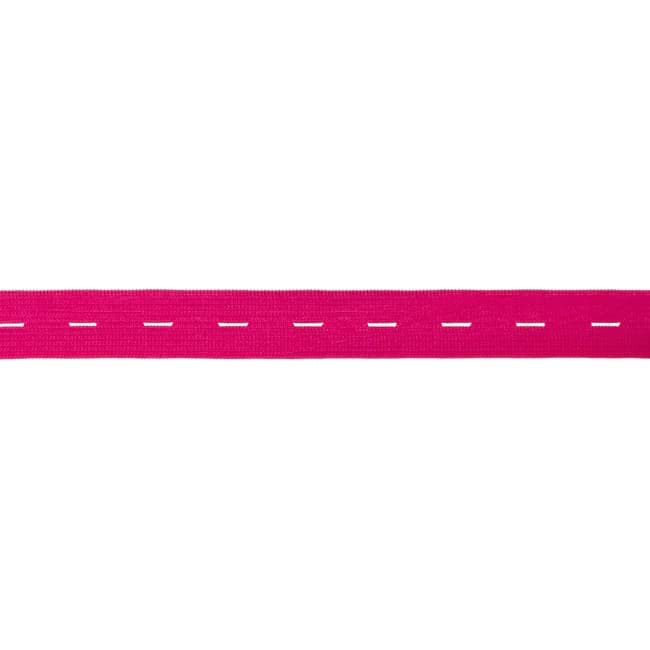 Bild von Knopflochgummiband / Lochgummi - pink - 20mm breit - 3m Länge