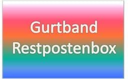 Bild von Restpostenbox 30mm breites PP-Gurtband 1,4mm, 25m - 6 verschiedene Farben mit Reflektor (UV)