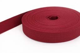 Zeige Details für 50m PP Gurtband - 25mm breit - 1,8mm stark - bordeaux (UV) Bild von 50m PP Gurtband - 25mm breit - 1,8mm stark - bordeaux (UV)