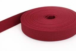 Bild von 50m PP Gurtband - 25mm breit - 1,8mm stark - bordeaux (UV)