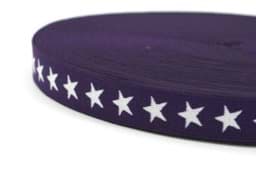 Zeige Details für Gummiband mit Sternen - 20mm breit - Farbe: violett - 3m Rolle Bild von Gummiband mit Sternen - 20mm breit - Farbe: violett - 3m Rolle