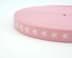 Bild von Gummiband mit Sternen - 20mm breit - Farbe: rosa - 3m Rolle