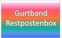 Bild von Restpostenbox 30mm breites PP-Gurtband 1,2mm stark, 25m - 5 verschiedene Farben (UV)