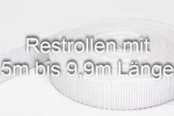 Bild von Restpostenbox 15mm breites PP-Gurtband 1,2mm stark, 25m - weiß (UV)