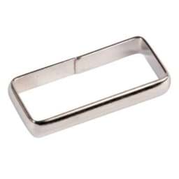 Zeige Details für Schlaufe / Gurtbandschlaufe aus Stahl, für 25mm Gurtband - 1 Stück Bild von Schlaufe / Gurtbandschlaufe aus Stahl, für 25mm Gurtband - 1 Stück