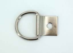 Zeige Details für 25mm D-Ring mit Clip - Stahl vernickelt - 1 Stück Bild von 25mm D-Ring mit Clip - Stahl vernickelt - 1 Stück