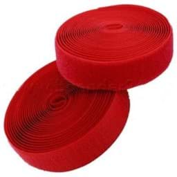 Zeige Details für 25m Klettband (Flausch & Haken), 25mm breit, Farbe: rot - zum Aufnähen Bild von 25m Klettband (Flausch & Haken), 25mm breit, Farbe: rot - zum Aufnähen