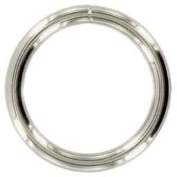 Zeige Details für 20mm Rundring (Innenmaß) - geschweißt aus Stahl - vernickelt - 1 Stück Bild von 20mm Rundring (Innenmaß) - geschweißt aus Stahl - vernickelt - 1 Stück