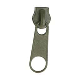 Zeige Details für Zipper für 5mm Reißverschlüsse, Farbe: Khaki - 10 Stück Bild von Zipper für 5mm Reißverschlüsse, Farbe: Khaki - 10 Stück