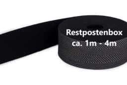 Zeige Details für Restpostenbox Gürtelband / Taschenband - 40mm breit - Fischgrät schwarz  253 - 10m Bild von Restpostenbox Gürtelband / Taschenband - 40mm breit - Fischgrät schwarz  253 - 10m