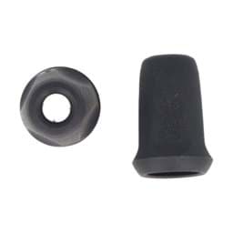 Zeige Details für Kordelende - für Schnuere bis 4mm Dicke - dunkelgrau - 10 Stk. Bild von Kordelende - für Schnuere bis 4mm Dicke - dunkelgrau - 10 Stk.