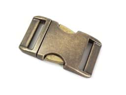 Zeige Details für Steckschließer aus Alu für 25mm breites Gurtband - antik - 10 Stück Bild von Steckschließer aus Alu für 25mm breites Gurtband - antik - 10 Stück