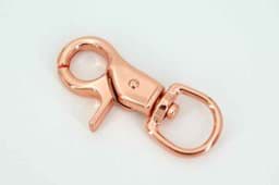 Zeige Details für Scherenkarabiner mit 16mm Rundwirbel - 6cm lang - Rosegold - 10 Stück Bild von Scherenkarabiner mit 16mm Rundwirbel - 6cm lang - Rosegold - 10 Stück