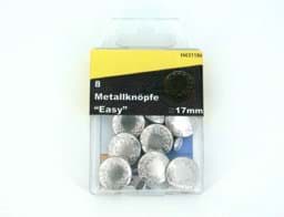 Zeige Details für Metallknöpfe - 17mm - silber - 8 Stück Bild von Metallknöpfe - 17mm - silber - 8 Stück