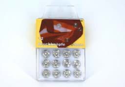 Zeige Details für Druckknöpfe - 9mm - silber - 12 Stück Bild von Druckknöpfe - 9mm - silber - 12 Stück