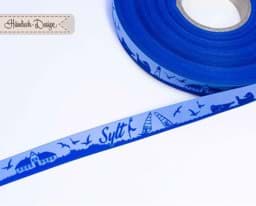 Zeige Details für 1m SKYLINE Webband - 16mm breit - Sylt blau/hellblau Bild von 1m SKYLINE Webband - 16mm breit - Sylt blau/hellblau