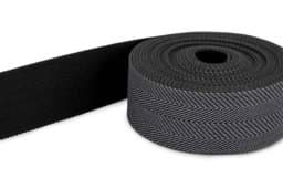 Zeige Details für *Abverkauf* 1m Gürtelband / Taschenband - 40mm breit - Fischgrät dunkelgrau 251 Bild von *Abverkauf* 1m Gürtelband / Taschenband - 40mm breit - Fischgrät dunkelgrau 251