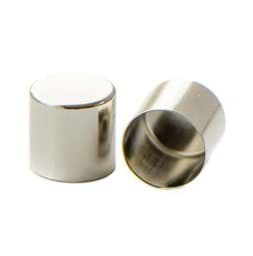 Zeige Details für Metall Endkappen für 8mm Schnüre - Vernickelt - 10 Stück Bild von Metall Endkappen für 8mm Schnüre - Vernickelt - 10 Stück