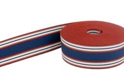 Zeige Details für 1m Gürtelband / Taschenband - 40mm breit - 4-Farbig gestreift 348 Bild von 1m Gürtelband / Taschenband - 40mm breit - 4-Farbig gestreift 348