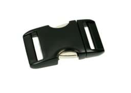 Zeige Details für *B-Ware* Steckschließer aus Alu für 25mm breites Gurtband - schwarz - 1 Stück Bild von *B-Ware* Steckschließer aus Alu für 25mm breites Gurtband - schwarz - 1 Stück