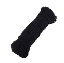Zeige Details für 50m Baumwollschnur / BW-Kordel - 6mm dick mit Kern - Farbe: Schwarz Bild von 50m Baumwollschnur / BW-Kordel - 6mm dick mit Kern - Farbe: Schwarz