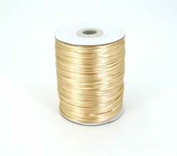 Zeige Details für 100m Rolle Satinkordel -  2mm stark - Farbe: dunkel creme Bild von 100m Rolle Satinkordel -  2mm stark - Farbe: dunkel creme