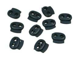Zeige Details für Kordelstopper - 2-Loch - bis 5mm - dunkelblau - 23mm breit - 100 Stück Bild von Kordelstopper - 2-Loch - bis 5mm - dunkelblau - 23mm breit - 100 Stück