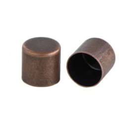 Zeige Details für Metall Endkappen für 8mm Schnüre - Kupferfarben - 10 Stück Bild von Metall Endkappen für 8mm Schnüre - Kupferfarben - 10 Stück