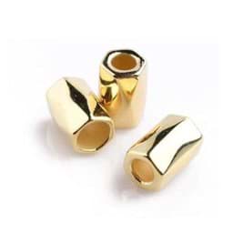 Zeige Details für Kordelenden aus Metall - für Schnüre bis 4mm Dicke - goldfarben - 10 Stück Bild von Kordelenden aus Metall - für Schnüre bis 4mm Dicke - goldfarben - 10 Stück