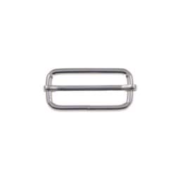 Zeige Details für Regulator / Schieber aus Stahl - 41x16x4mm - für 40mm Gurtband - 10 Stück Bild von Regulator / Schieber aus Stahl - 41x16x4mm - für 40mm Gurtband - 10 Stück