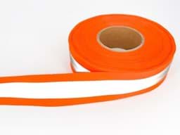 Zeige Details für 50m Reflektorband 50mm breit - orange - zum Aufnähen Bild von 50m Reflektorband 50mm breit - orange - zum Aufnähen