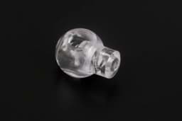 Zeige Details für 18mm Kordelstopper mit 5mm Durchlass, Kugelform, transparent - 1 Loch - 10 Stück Bild von 18mm Kordelstopper mit 5mm Durchlass, Kugelform, transparent - 1 Loch - 10 Stück