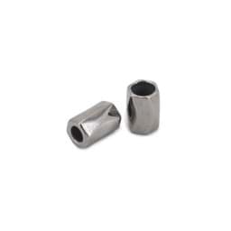 Zeige Details für Kordelenden aus Metall - für Schnüre bis 4mm Dicke - graphit - 10 Stück Bild von Kordelenden aus Metall - für Schnüre bis 4mm Dicke - graphit - 10 Stück