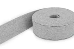 Zeige Details für 5m Gürtelband / Taschenband - aus recyceltem Garn - 39mm breit - hellgrau Bild von 5m Gürtelband / Taschenband - aus recyceltem Garn - 39mm breit - hellgrau