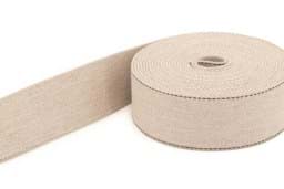 Zeige Details für 5m Gürtelband / Taschenband - aus recyceltem Garn - 39mm breit - natur meliert Bild von 5m Gürtelband / Taschenband - aus recyceltem Garn - 39mm breit - natur meliert