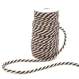 Zeige Details für 25m Baumwollkordel geflochten - 8mm - Farbe: Braun/Natur Bild von 25m Baumwollkordel geflochten - 8mm - Farbe: Braun/Natur