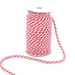 Zeige Details für 25m Baumwollkordel geflochten - 8mm - Farbe: Pink/Natur Bild von 25m Baumwollkordel geflochten - 8mm - Farbe: Pink/Natur