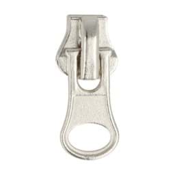 Zeige Details für Zipper für 5mm Profil-Reißverschluss, Farbe: silber - 10 Stück Bild von Zipper für 5mm Profil-Reißverschluss, Farbe: silber - 10 Stück