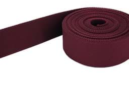 Zeige Details für 1m Gürtelband / Taschenband - Farbe: Weinrot - 40mm breit Bild von 1m Gürtelband / Taschenband - Farbe: Weinrot - 40mm breit